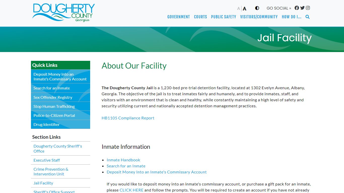 Jail Facility - Dougherty County